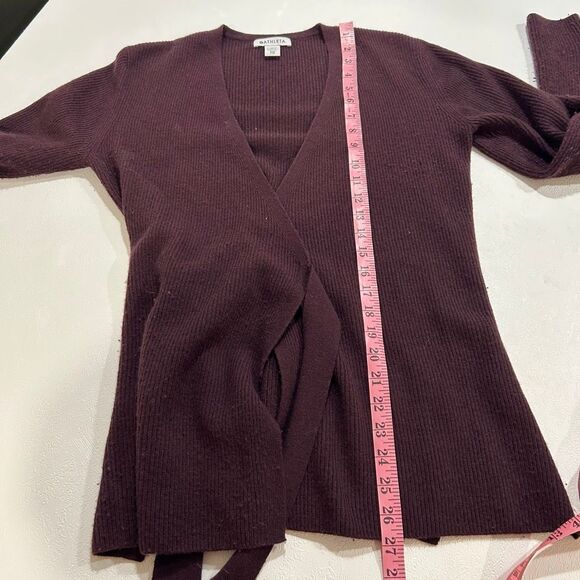 Athleta Women’s XXS Plum Wrap Sweater Long Sleeve Belted Cardigan - Picture 7 of 8